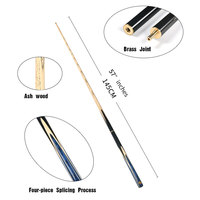 Hochwertiger 3/4 Jointed Ash Wood Snooker Cue Stick, 57-Zoll-Billard-Pool Cue Sticks bei Standard-Cue-Länge, TP-C2203