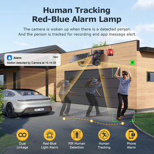 Smart AI Ubox 4G Tarjeta Sim HD 4K 8MP Wifi Óptico 50x <span class=keywords><strong>Zoom</strong></span> Lens Dual View Batería solar Ptz Cámara DE SEGURIDAD <span class=keywords><strong>Ip</strong></span> - Product Image 6