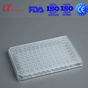 Nessun laboratorio trattato fornisce 96 piastra di coltura cellulare con coperchio ben trasparente Sterile a 96 fori micropiastra di plastica per colture cellulari - Product Image 3