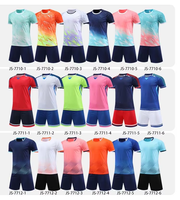 Ensemble de maillots de football personnalisés en sublimation, en polyester respirant à séchage rapide, pour matchs d'équipe, entraînements et vêtements de sport pour clubs