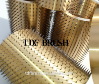 Rouleau perforateur personnalisé en laiton avec aiguilles perforantes et broches en acier pour micro-perforation de films plastiques et tissus non-tissés