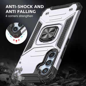 Custodia magnetica TPU + PC antiurto Armor Fundas Para Celulares per <span class=keywords><strong>Samsung</strong></span> A54 A34 A24 A14 A04 <span class=keywords><strong>cover</strong></span> posteriore con supporto per anello staffa - Product Image 6