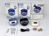 Earbuds Q71 Terbaru 2026, Desain Open Ear, Tipe Non-in-Ear, Peredam Kebocoran, Daya Tahan Baterai Lama untuk Olahraga