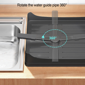 Égouttoir à vaisselle et assiettes en métal à 2 niveaux Jiangmen avec égouttoir à eau et supports organisateurs pour comptoir de cuisine - Product Image 2