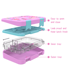 <span class=keywords><strong>2025</strong></span> trở lại trường học cung cấp cho toursun BPA-free 6 ngăn nhựa trẻ em Bento Hộp Ăn Trưa trẻ em mới bữa ăn <span class=keywords><strong>container</strong></span> - Product Image 4