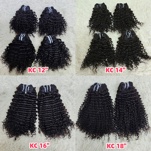 Letsfly Paquetes de Cabello Humano Ondulado de 40 Gramos, Paquetes de Cabello Humano de 10-20 Pulgadas, Cabello Humano 100% Natural, Trama de Cabello, 10 Piezas, Precio al por Mayor, Rizado Afro - Product Image 5