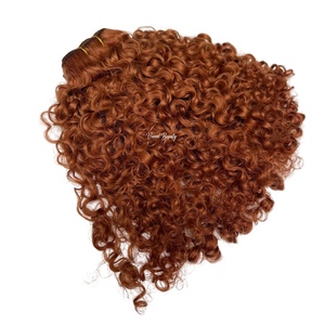 VMAE Remy Raw Weft Burmese Afro Kinky Royal Deep Curly Ash Honey Blonde Highlight Balayage Afro Curls Fasci di Capelli Umani - Product Image 5