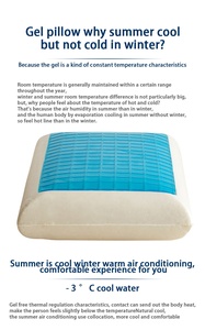 Travesseiro de pescoço ortopédico, travesseiro para coluna cervical, espuma de memória respirável, <span class=keywords><strong>gel</strong></span> refrescante, venda imperdível - Product Image 2