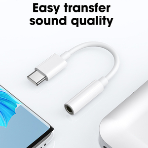Câble auxiliaire pour casque de type C à 3.5mm pour <span class=keywords><strong>Apple</strong></span> iPhone 15 Pro Max Plus connecteur USB C câble adaptateur de convertisseur audio - Product Image 5