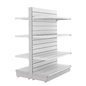 Best Selling Customized Supermarket Gondola Rack Gondola Slat Wall Shelves