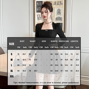 ZYHT 21523 la nuova moda una linea nera a <span class=keywords><strong>maniche</strong></span> <span class=keywords><strong>lunghe</strong></span> abbigliamento a righe Mini abiti invernali coreani per le donne - Product Image 5