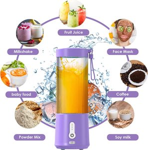 Vaso Mezclador Potente de 150W, Licuadora Portátil de 450ml, Recargable por USB-C para Senderismo y Camping - Product Image 2