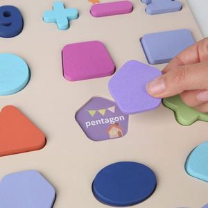 Rompecabezas de Aprendizaje de Formas Numéricas, Juguetes Montessori para Niños, Educación Preescolar, Rompecabezas de Madera para Niños y Niñas - Product Image 3