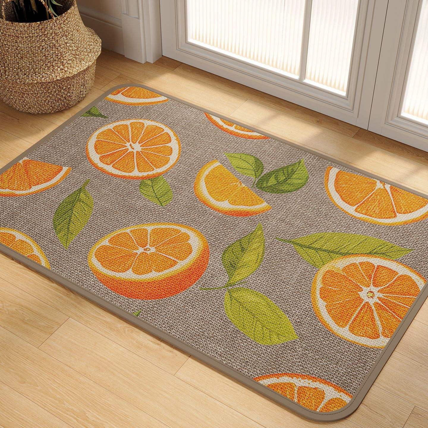 Sombra de hoja naranja