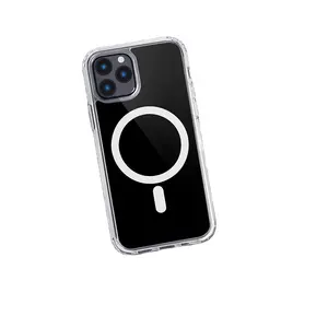 Grosir Penutup Ponsel Pintar Transparan Magnetis Pengisian Daya Nirkabel untuk iPhone X