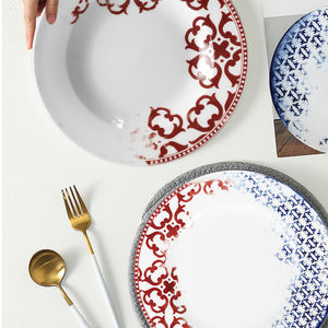 Vente en gros de vaisselle de haute qualité en porcelaine osseuse, assiette de présentation pour décoration de plat de fête, banquet, mariage - Product Image 1