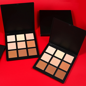 Fournisseur de cosmétiques pour le visage de haute qualité, 9 couleurs, étiquette privée, poudre pour le visage personnalisée, meilleure poudre pour le visage, <span class=keywords><strong>palette</strong></span> de maquillage correcteur - Product Image 3