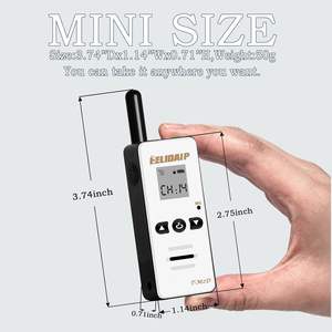 Рация HELIDA T-M2D 128CH 400-520 МГц мини двухстороннее радио гарнитура Hands Free Walkie Talkie - Product Image 5