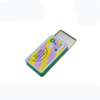Boîte en métal rectangulaire coulissante avec logo personnalisé, résistante aux enfants, pour menthe, en promotion
