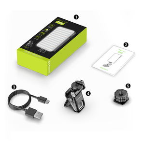 2024 mới nhất chuyên nghiệp 3000 mAh 95 CRI LED hình chữ nhật nhiếp ảnh di động ánh sáng cho điện thoại di động máy ảnh máy tính xách tay máy tính phòng thu - Product Image 1