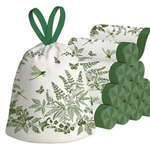 ถุงขยะพิมพ์ลายแบบมีเชือกผูก ไม่ทำให้ตาเป็นน้ำ ถุงขยะครัวเรือนแบบหนา พร้อมหูหิ้ว - Product Image 5