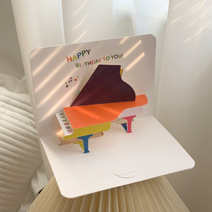 3D Pop-up biglietto di buon compleanno con torta taglienti desideri Offset stampato confezionato con busta-bella carta regalo di <span class=keywords><strong>auguri</strong></span> di compleanno - Product Image 3