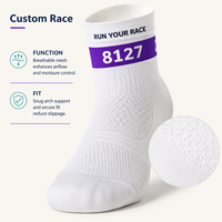 Chaussettes de course athlétiques pour la vente au détail, pour le sport, avec développement d'emballages de détail et approvisionnement personnalisé