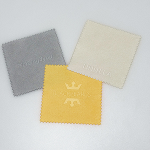 ผ้าไมโครไฟเบอร์กำมะหยี่ขนาดเล็ก 8x8 ซม. สำหรับทำความสะอาดเครื่องประดับ ป้องกันการหมอง คุณภาพพรีเมียม รับผลิตตามสั่งพร้อมโลโก้ ขายส่ง - Product Image 1