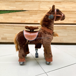 Jouet de cheval à bascule unisexe CE/AZO/RoSH standard pour enfants, cheval à bascule en peluche pour centre commercial, vente en gros - Product Image 3