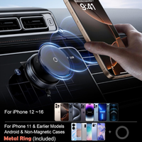 Logo personalizzato sottovuoto magnetico per auto porta 360 rotazione universale Smart Phone supporto per auto per iPhone 16 forte tracciamento intelligente