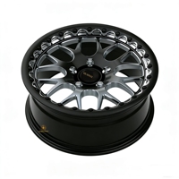 Jante en alliage forgée Mesh Beadlock 5*114.3 5*120 5*115 17 18 pouces pour Mustang Camaro Challenger