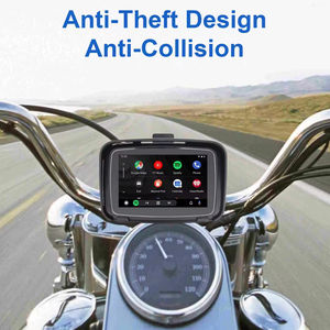 Hicbest Lecteur multimédia portable pour moto 5 pouces, <span class=keywords><strong>GPS</strong></span>, navigateur, Android Auto, VCR, caméra de tableau de bord étanche, SDK, lien miroir - Product Image 6