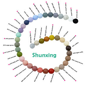 Regalo para recién nacido, cuentas <span class=keywords><strong>de</strong></span> silicona sin BPA, juguete dulce infantil, soporte para chupete plateado, cadena con Clip para chupete <span class=keywords><strong>de</strong></span> bebé - Product Image 5