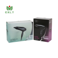 Boîte d'emballage personnalisée avec logo imprimé pour petits appareils électroniques, sèche-cheveux, lisseur, boîte cadeau oblongue Ciel et Terre