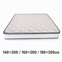 Matelas en mousse à mémoire de forme à ressorts ensachés OEM 25 cm, taille personnalisée 140 160 180*200 cm, fabricant pour la vente au détail en Europe