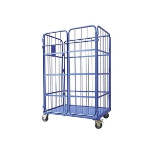 परिवहन हैंडलिंग उपकरण पिंजरे गोदाम ग्रिड लॉजिस्टिक्स ट्रॉली - Product Image 4