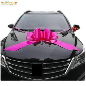 30 pouces Jumbo Navy Pull String ruban nœud <span class=keywords><strong>pour</strong></span> extérieur noël cadeau emballage voiture saint-valentin mariage fête <span class=keywords><strong>porte</strong></span> décoration - Product Image 3