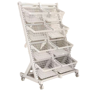 상업용 금속 슈퍼마켓 진열대 50-80kg 용량 부식 방지 에폭시 분체 도장 독립형 스낵 캔디 사진 칩 진열대 - Product Image 1