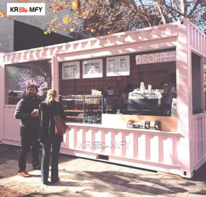 Cuisine commerciale en conteneur 2026 avec table de bar automatique en fibre de verre et aluminium et armoires modernes pour la restauration de snacks - Product Image 6