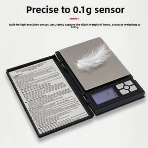 Ordinateur portable Waage haute précision 0.01g LCD balance de bijoux numérique balance de poche balance électronique - Product Image 5