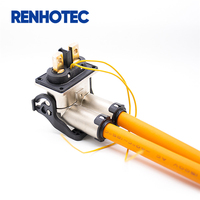 Connecteur haute tension Renhotec 1000V 125A-300A, prise de câble, barre omnibus, prise en cuivre avec faisceau blindé, indice de protection IP67