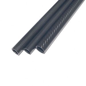 SHENYU 3K Twill Weave Carbon <b>Felt</b> 5mm <b>Thick</b> Round Tubes Lightweight High Strength 200C for Drone Frames & Industrial Supports - Product Image 1
