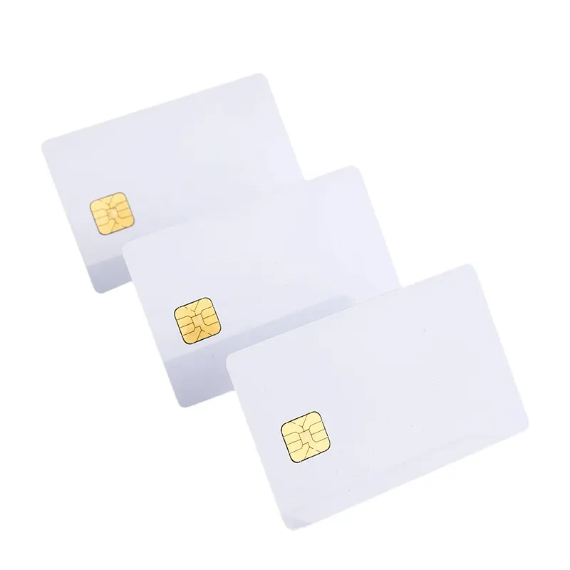 Pvc einfarbiger chip smart visitenkarten 13,56 mhz rfid nfc smartkarten