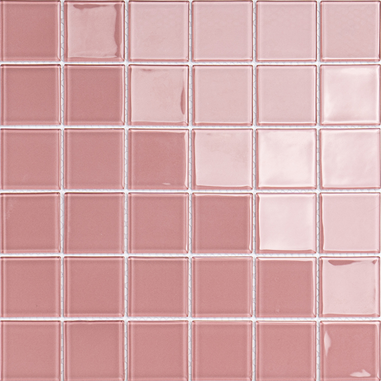 4811 mosaïque en verre rouge clair