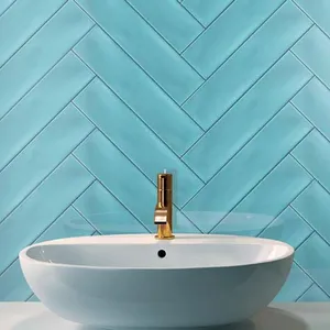 佛山地铁瓷砖卡拉拉白色浴室厨房墙面釉面陶瓷马赛克瓷砖