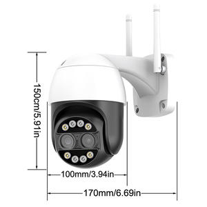 Werkseitige 8MP 4K <span class=keywords><strong>IP</strong></span> Dome PTZ-Kamera Outdoor Wifi 8X Optischer Zoom Video überwachungs kamera - Product Image 3