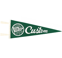 Vente en gros de bannières de fête suspendues en triangle promotionnel, drapeaux en feutre avec logo personnalisé pour les fêtes d'anniversaire et de pépinière