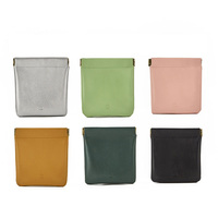 Porte-monnaie en cuir PU 2026, mini porte-cartes enveloppe rouge, étui pour serviettes hygiéniques, organiseur de câbles multifonctionnel, petites trousses de maquillage