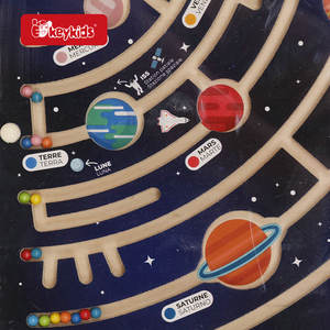 Giochi educativi per belle abilità motorie pianeti in legno labirinto giocattolo per bambini 3 + W11H152 - Product Image 2