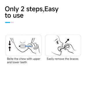 Outil de retrait d'aligneurs dentaires <span class=keywords><strong>Too</strong></span> Care Supplier, kit à mâcher 2-en-1 pour patients orthodontiques, usage commercial - Product Image 2